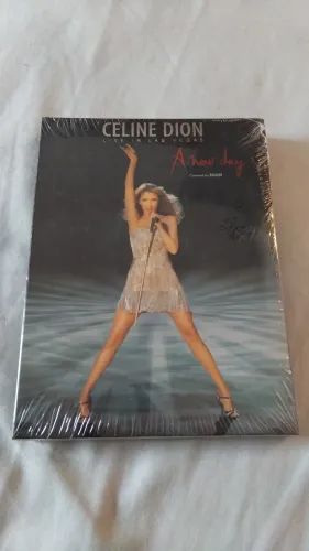 DVD duplo Céline Dion A New Day Live In Las Vegas LACRADO