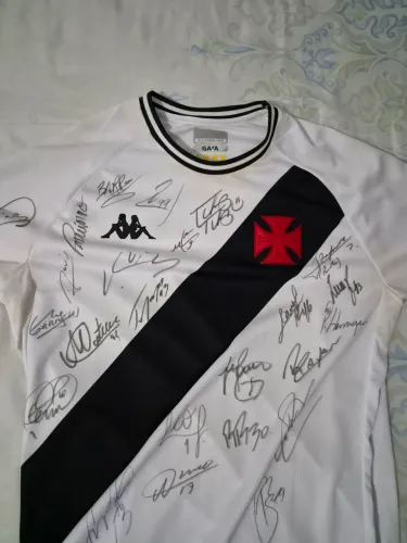 Camisa Vasco Original Kappa Autografada Elenco 2025 Coutinho Vegetti Coutinho