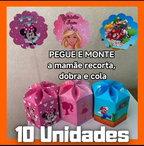 PEGUE E MONTE - 10 CENTRO de MESA para recortar e colar
