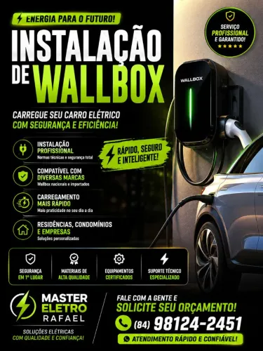 Super promoção de instalação de wallbox