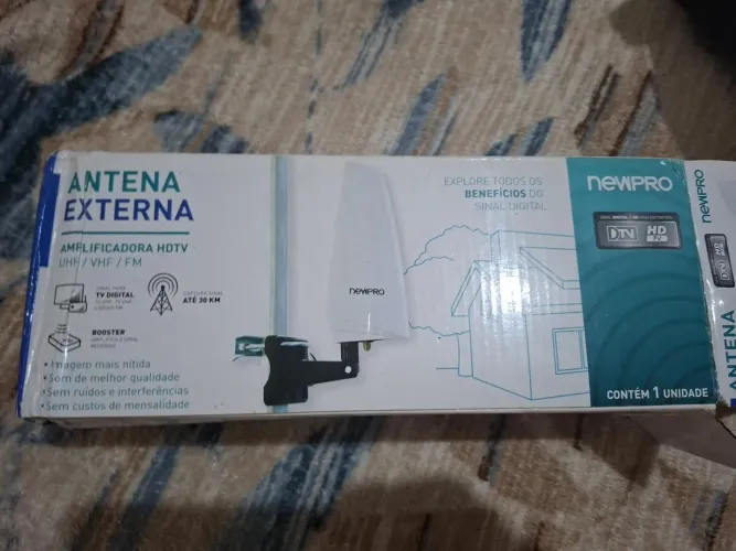 Antena externa amplificadora HDTV