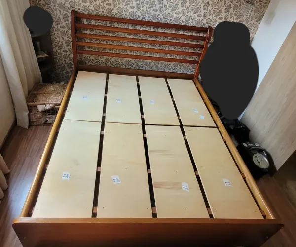 Cama Queen Madeira Maciça Com 6 Gavetas (Urgência)