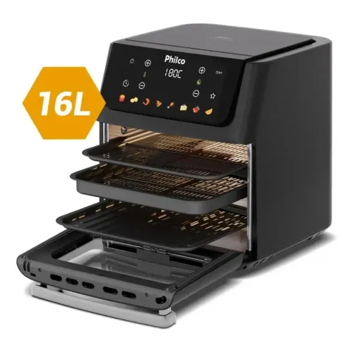 Fritadeira Air Fryer Philco 16 Litros Paf16c Preto<br>