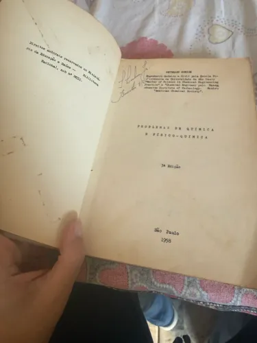 Livro Antigo Problemas De Química E Físico-Química - Reynaldo Gomide (1959 - 3ª Ed)