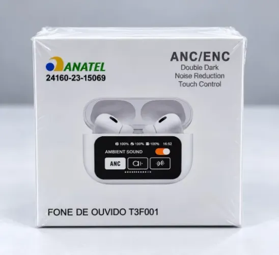 FONE BLUETOOTH COM DISPLAY E ISOLAMENTO ACUSTICO