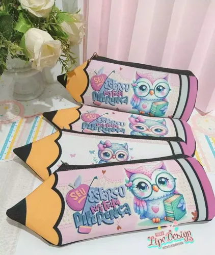 Estojo lápis personalizado dia dos professores