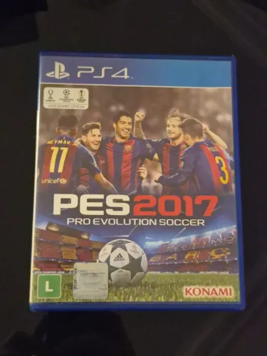 Jogo PES 2017 PS4 Mídia Física Original Impecável Usado