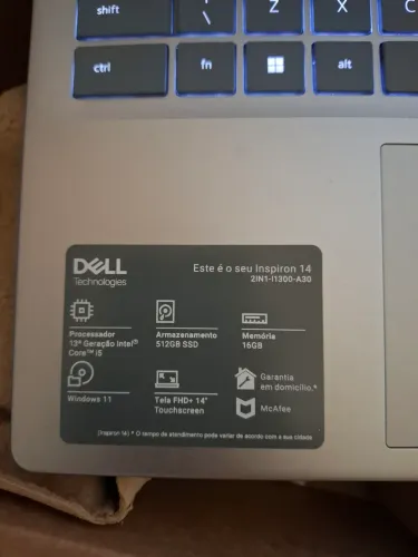 Notebook dell 2 em 1