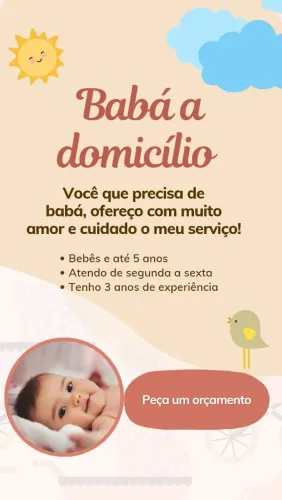 Babá com experiência