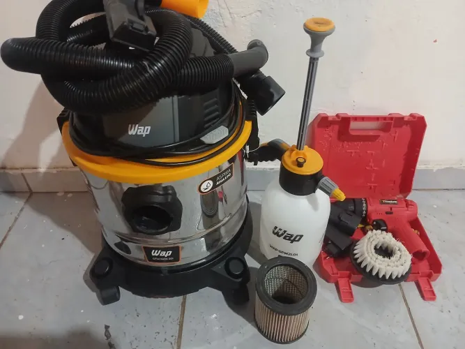 Aspirador de pó e água kit higienização