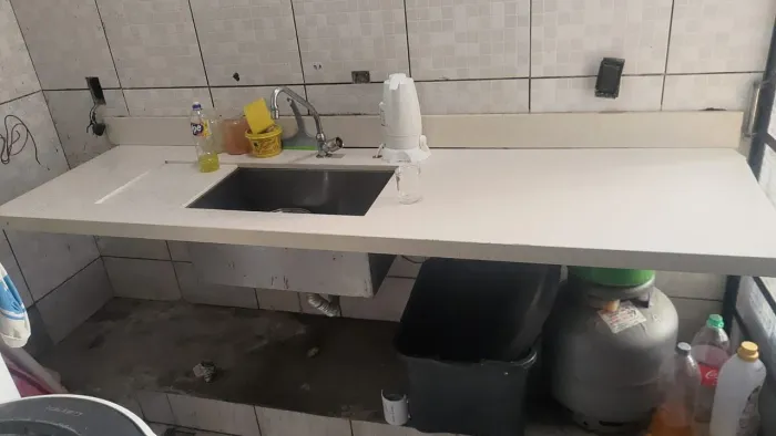 Pia Sintética Cor Branca Cozinha