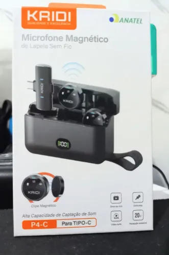 Microfone de Lapela Magnético Tipo - C