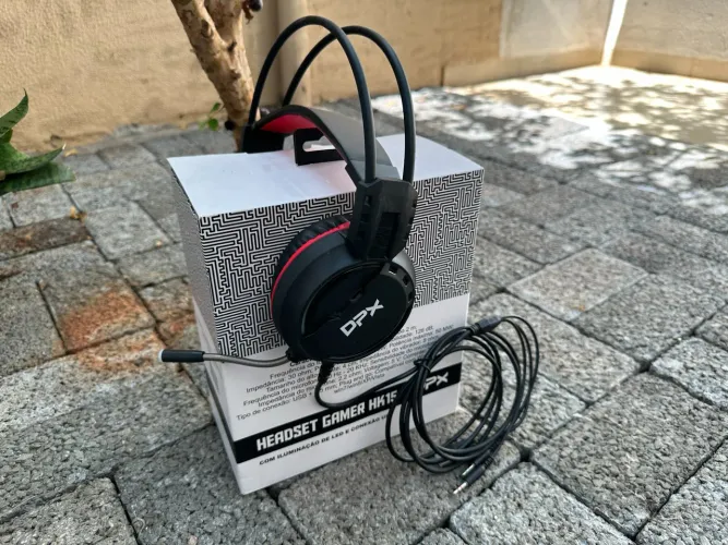 Headset Gamer DPX HK15 com Microfone e LED - Novo