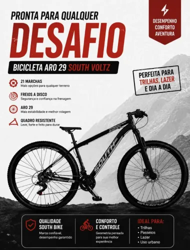 Bicicleta aro 29 south voltz