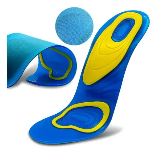 Palmilha Ortopedica Gel Silicone Anti Impacto Esportiva Única Unica