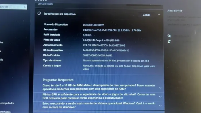 VENDO NOTEBOOK SAMSUNG