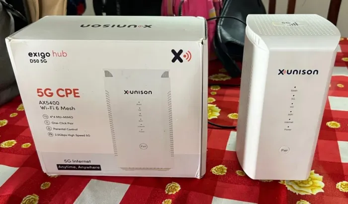 Roteador Modem 5G chip Xunison Exigo Hub D50 AX5400 Wi-Fi 6 Mesh