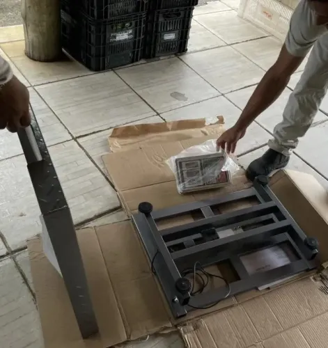 Balança De Plataforma Digital 700kg 45x60 Sem Coluna pronta entrega