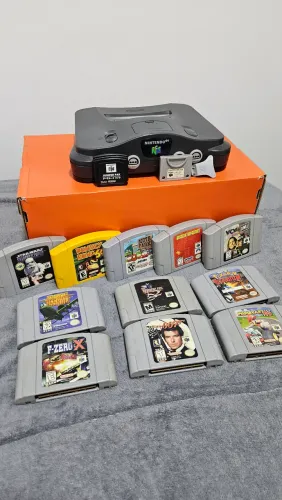 Nintendo 64 + 9 jogos