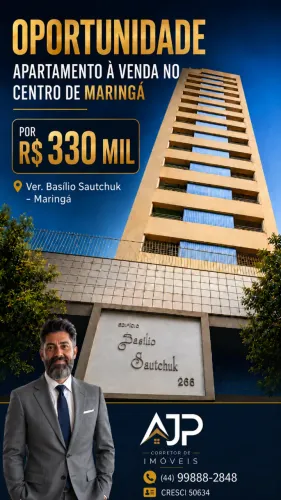APARTAMENTO NO CENTRO DE MARINGÁ