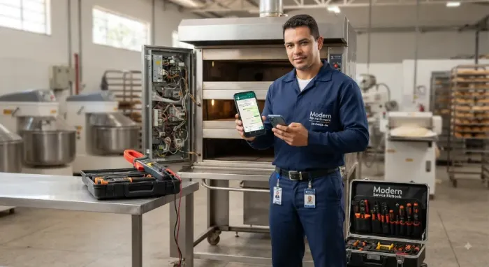 Eletricista industrial Manutenção Técnica de Equipamentos de Panificação