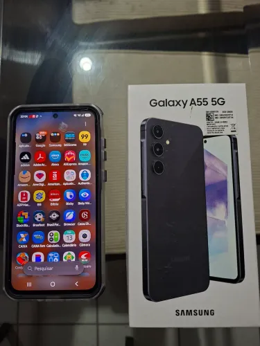 Smartphone Samsung galaxy A55 5G 256GB 8 GB RAM, IMPECÁVEL Original, ESTADO DE LOJA!