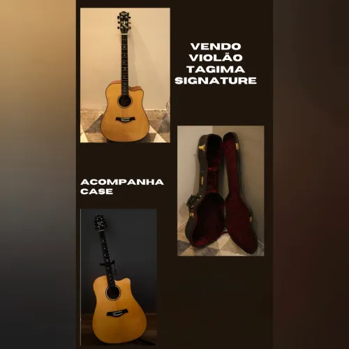 Violão Tagima Juninho Afram Signature (Pré Fishman + Bag Rígida)