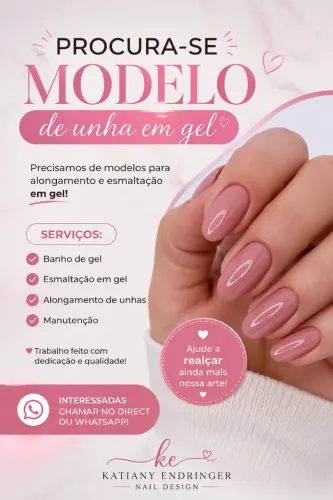 Modelo Unha de gel