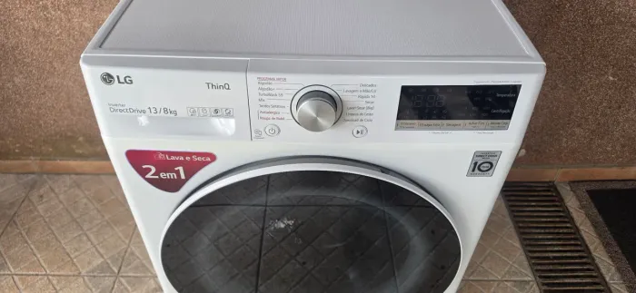 Lava e seca lg 13 kilos modelo cv5013wc4 127v revisada higienizada com garantia