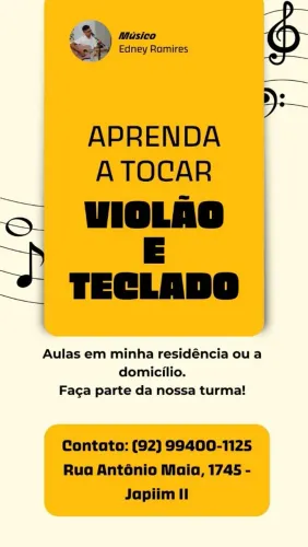 Aulas de Violão e Teclado