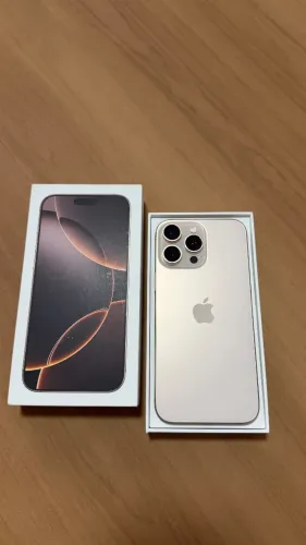iPhone 16 Pro Max 256GB Desert titanium, Seminovo 84%, Garantia 