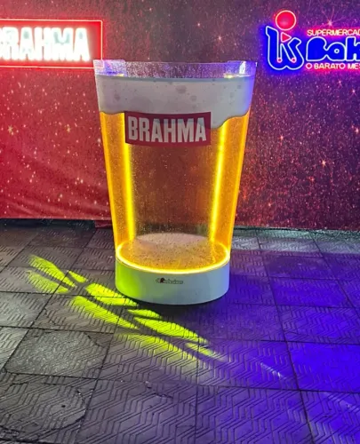 Copo Brahma Impecável para fotos 