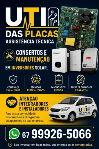 UTI DAS PLACAS | Manutenções em Inversores