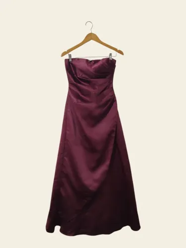 Vestido festa - Vinho 