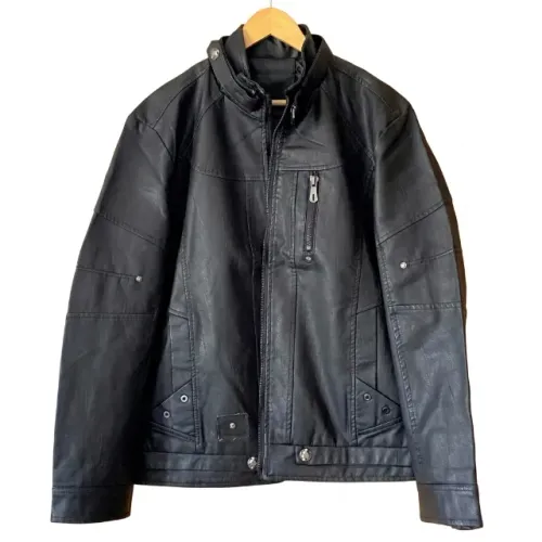 Jaqueta Masculina em Couro PU Mountainskin (Nova) Estilo Casual Motociclista Tamanho G