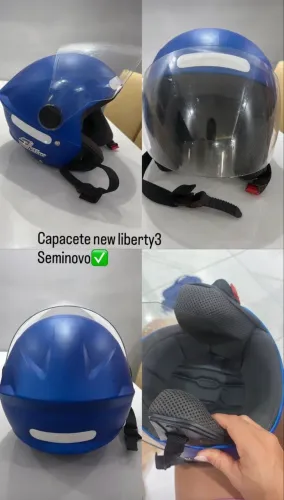 Capacete aberto