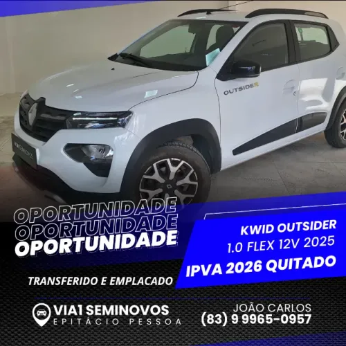 Renault Kwid Outsider 1.0 Flex 12V 5P Mec. 2025