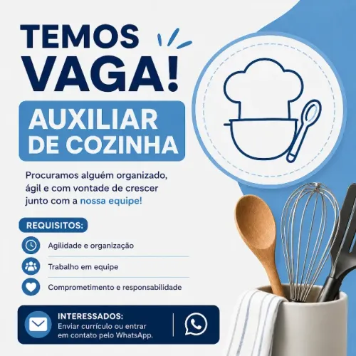 Auxiliar de Cozinha