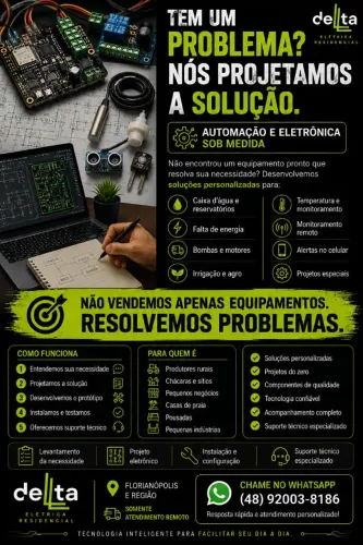 Tem um Problema? Eu Projeto a Solução Eletrônica para Você