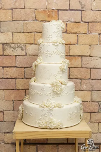 bolo fake cenografico - casamento