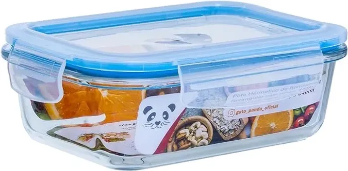 Kit 4 Potes Herméticos de Vidro Marmita Microondas