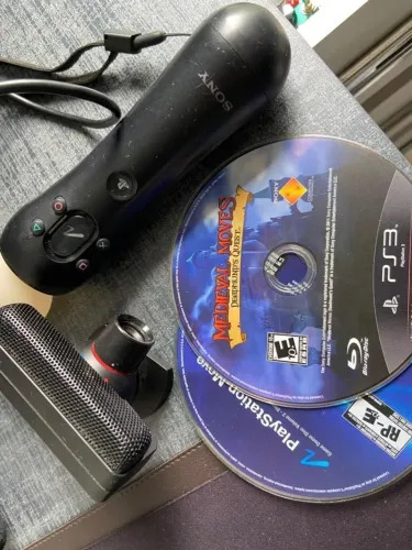 PlayStation Move Original PS3 | Controle + Câmera + 2 Jogos