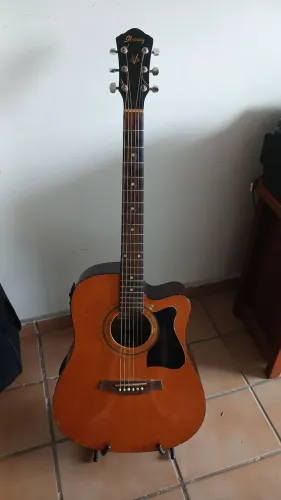 Violão Ibanez aço captação Fishman 