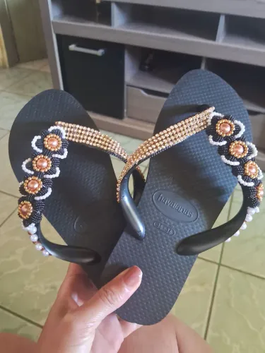 Havaianas top original bordada
