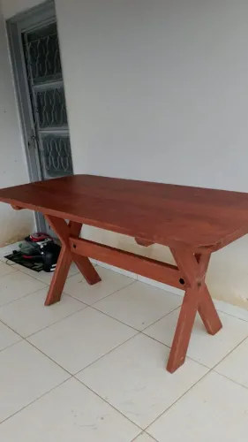 VENDO MESA DE MADEIRA RÚSTICA