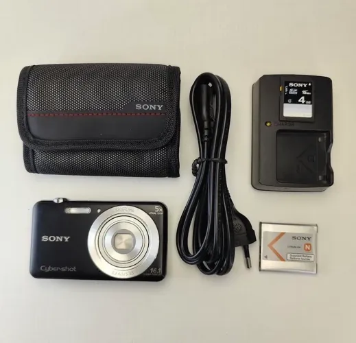 camera sony cybershot dsc W710 preta