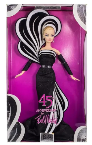 Boneca Barbie Collector Loira 45th Aniversário - Bob Mackie Vestido Preto