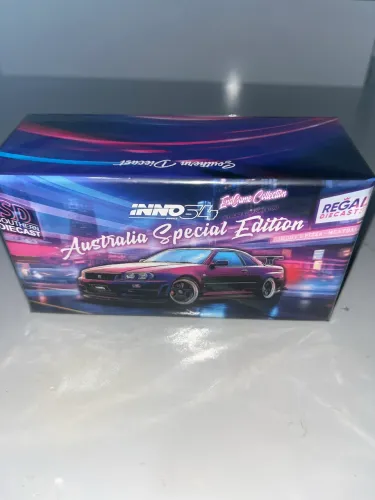 Skyline Gtr R34 Australia Special Edition Inno64 1:64 Lacrado