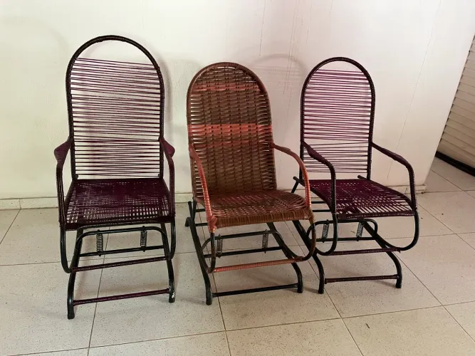 Trio cadeiras de balanço