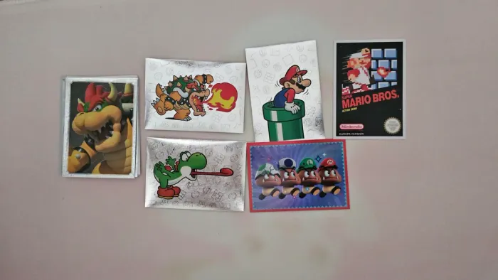 20 figurinhas Álbum Super Mario